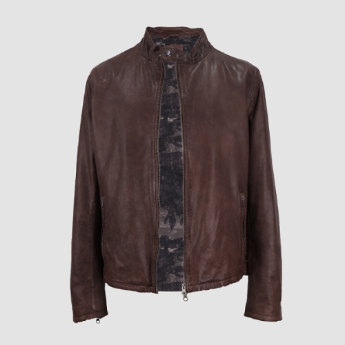 베스트 이카룩 하프 코팅 워시 양가죽 점퍼 ALJP140