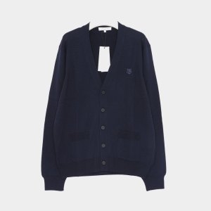 메종키츠네 울 V넥 남성 가디건 MM00509KT1036 P476_이미지