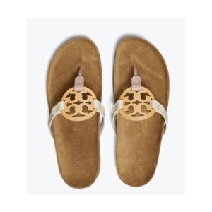 토리버치 Tory Burch 세금포함 Womans Miller 클라우드 Tri-색상 가죽 Cork 샌들 7.5M NEW IN BOX 3_이미지