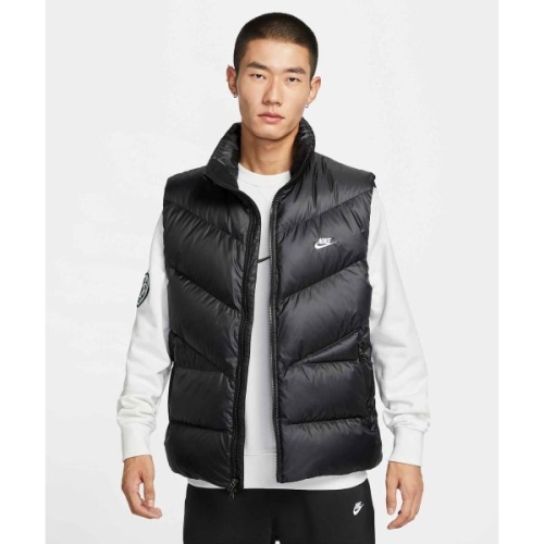 윈드러너 스테이트먼트 다운 베스트 M 블랙화이트 HV2721-010