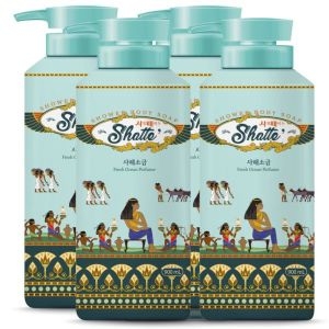 무궁화 샤워 때비누 사해소금 900ml (4개)_이미지