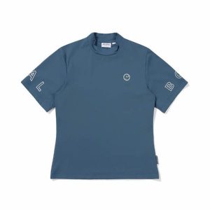 말본골프 모크넥 하프 슬리브 티셔츠 M4122PTS18BLD_이미지