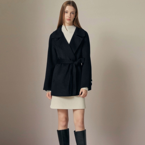 바바패션 JJ지고트 울 캐시미어 빅 칼라 핸드 메이드 하프 코트 GRAM0CT911_이미지