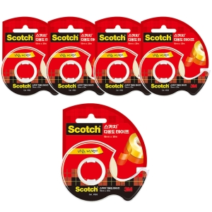 3M 스카치 다용도 테이프 디스펜서 583 18mm x 30m (5개)_이미지