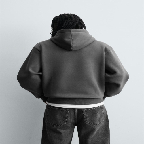 자라 국내 베이직 헤비웨이트 후드 스웨트셔츠 다크 앤트러사이트 그레이 0761/810/898 5372233