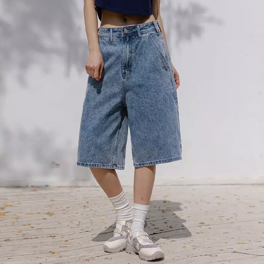 23일 배송 FRENCHCHIC 에디시 카펜더 버뮤다 데님팬츠_52PT562 12231965 190453
