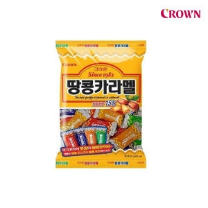 크라운제과 땅콩카라멜 120g (4개)