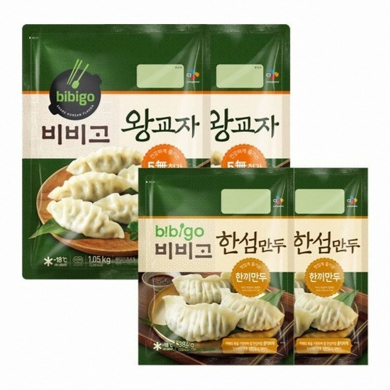 왕교자 1.05kg x 2 + 한섬만두 384g x 2