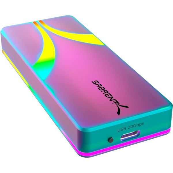 Sabrent Rocket RGB 스페셜 에디션 M.2 외장케이스 해외구매 (SSD미포함)