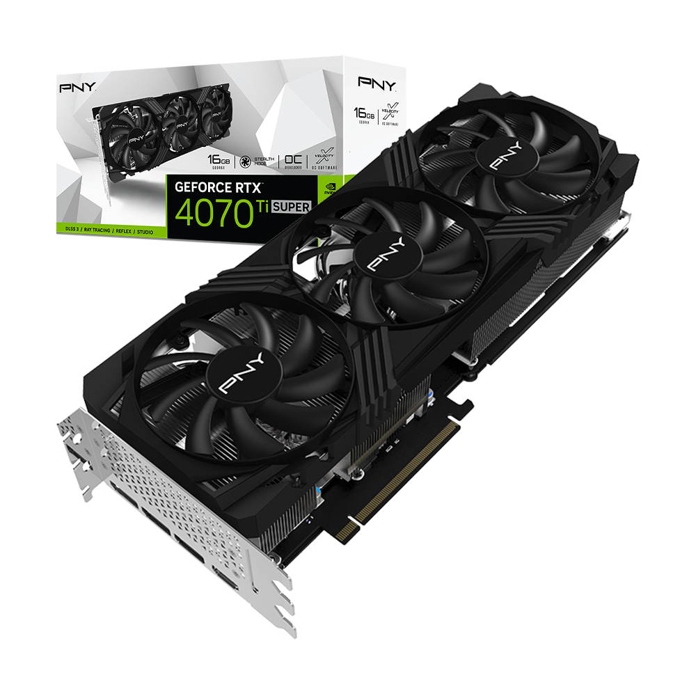 PNY ������ RTX 4070 Ti SUPER VERTO OC D6X 16GB TF ���̾���