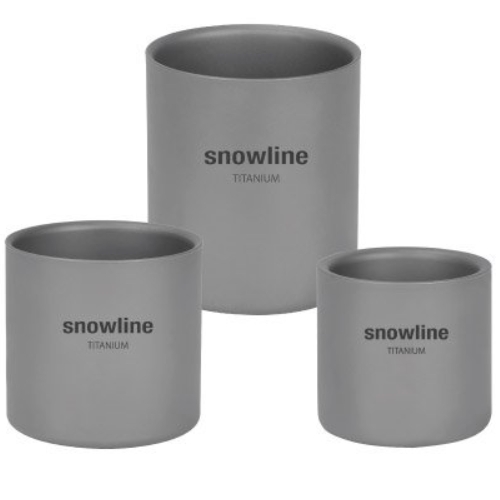 스노우라인 아웃도어 티타늄컵 3종 세트