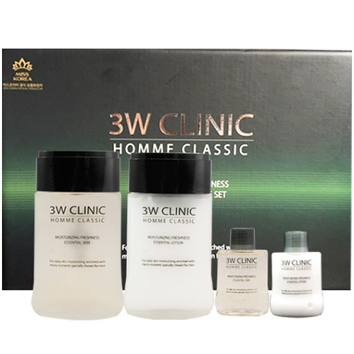 자이화장품 3W클리닉 옴므 클래식 에센셜 2종 세트