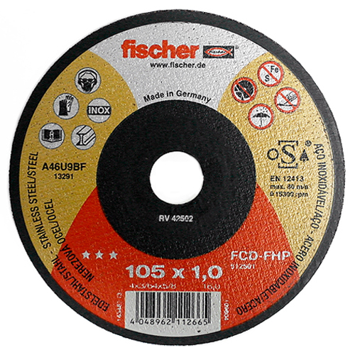 FISCHER 피셔 4인치 스텐용 절단석 (1장)_이미지