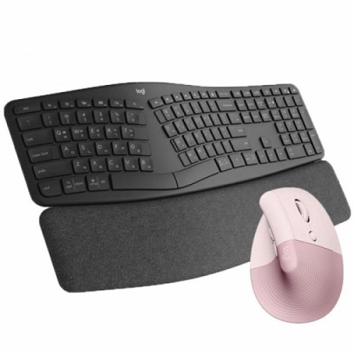 로지텍 ERGO K860 + LIFT (로즈핑크)