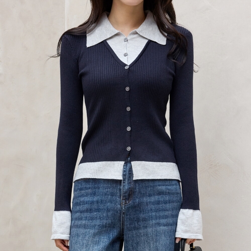 모리스커밍홈 가디건 레이어드 카라니트_M2510KN643C