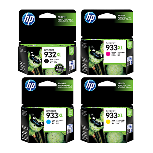 HP 정품 932XL/933XL (CN053AA, CN054AA, CN055AA, CN056AA) 4색 세트