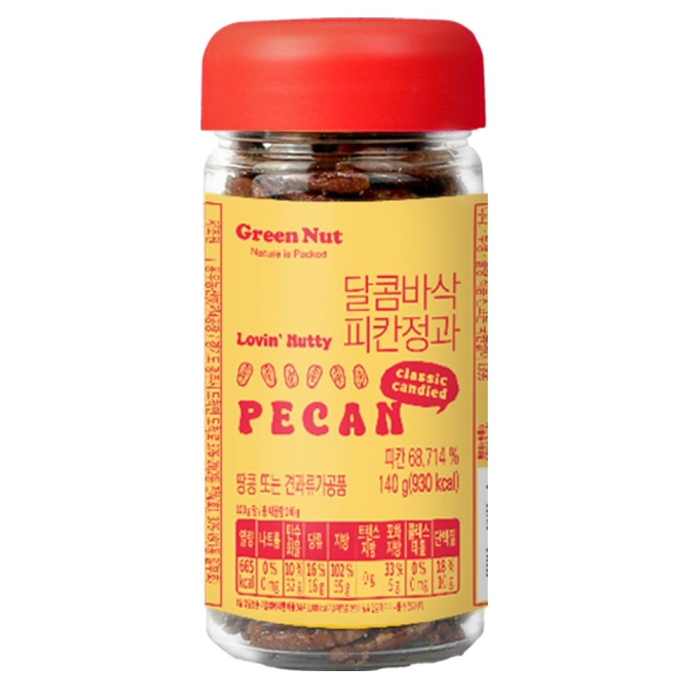 그린너트 달콤바삭 피칸정과 140g (1개)_이미지