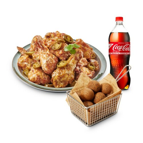 푸라닭 ㅤ고추마요치킨 + 블랙치즈볼 + 콜라 1.25L_이미지