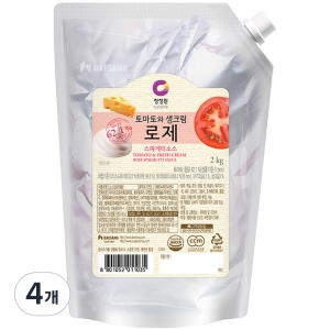 청정원 로제 스파게티소스 2kg 4개_이미지