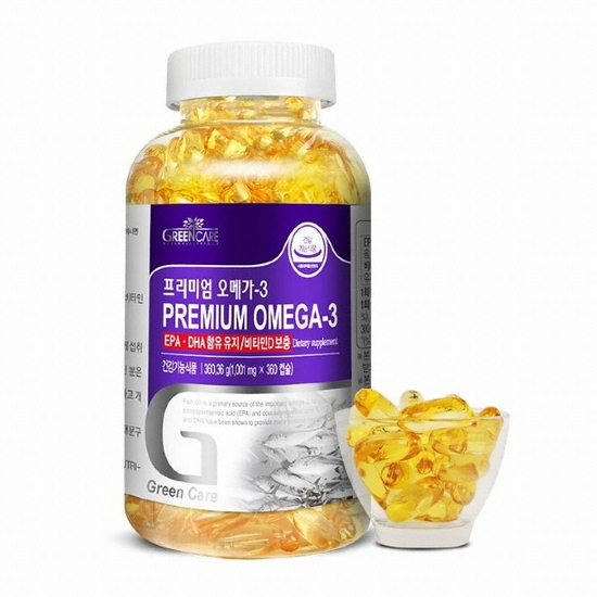 그린케어 프리미엄 오메가-3 360캡슐 (1개)