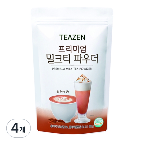 티젠 프리미엄 밀크티 파우더 500g (4개)_이미지