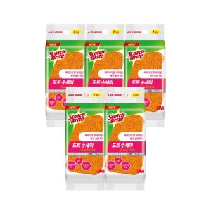 3M 스카치브라이트 제로스크래치 도트 수세미 (5개)