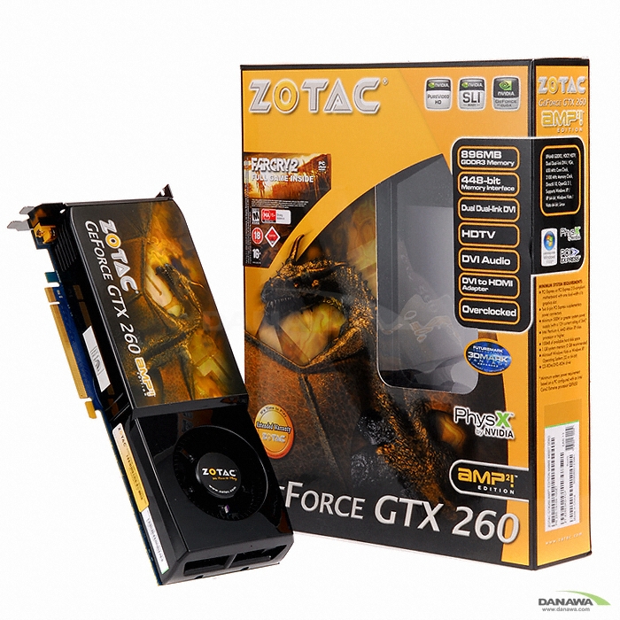 ZOTAC 지포스 GTX260 GTX260² AMP2 Edition 896MB_이미지