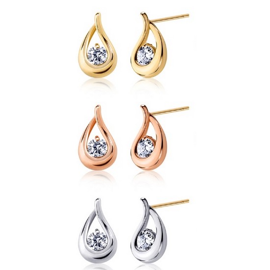 골드팡 14K 히로인오브라이프 1부 다이아몬드 귀걸이_이미지