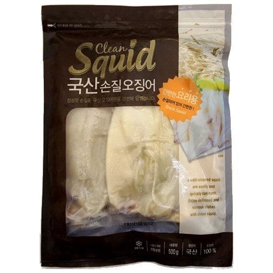 동방유통 국산 손질 오징어 500g [1개]