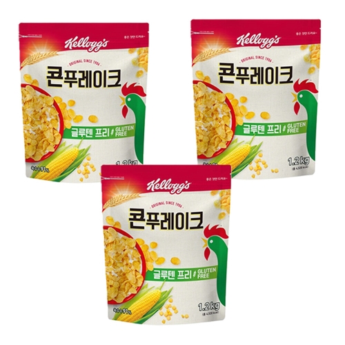켈로그 콘푸레이크 1.2kg (3개)_이미지