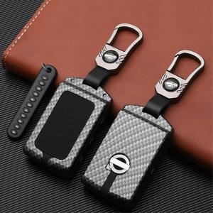 카본 섬유 자동차 원격 제어 키 커버 보호 셸 케이스, 볼보 XC40 S90 V90 T5 T6 T8 액세서리