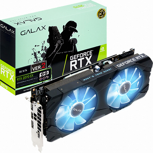 갤럭시 GALAX 지포스 RTX 2070 BLACK EX V2 D6 8GB