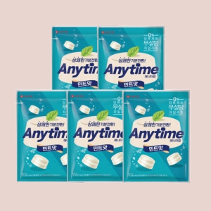 애니타임 민트 캔디 185g 5개