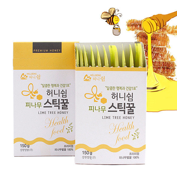 강원양봉 허니쉼 피나무 스틱꿀 15g 10포 (3개)
