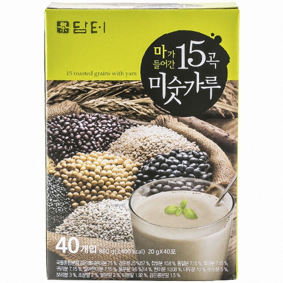 담터 마가 들어간 15곡 미숫가루 40T (박스형) (1개)