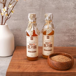 자연맛남 순수 통들깨 저온압착 풍미 들기름 180ml 2병_이미지