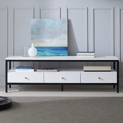 엘리브 데니얼 2단 철재 거실장 1600