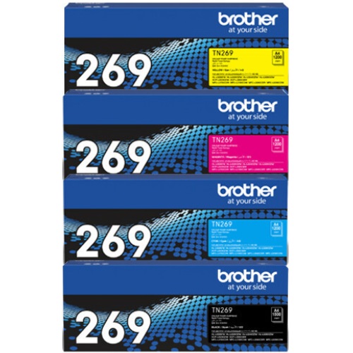 Brother 정품 TN-269BK, TN-269C, TN-269M, TN-269Y 4색 세트_이미지