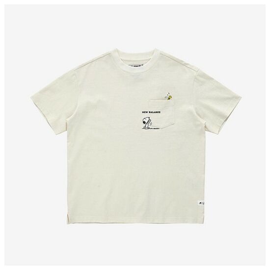  뉴발란스 UNI NB SNOOPY 포켓 반팔티 NBNEC2L013