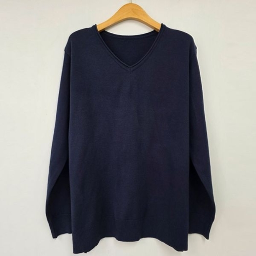 아이우먼 위크브이넥솔리드니트티 EBT907M509 빅사이즈_이미지