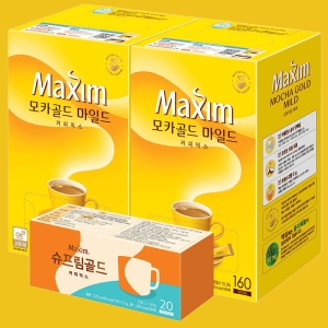 동서식품 맥심 모카<b>골드</b> 320p + <b>슈프림</b><b>골드</b> 20p 세트 1세트
