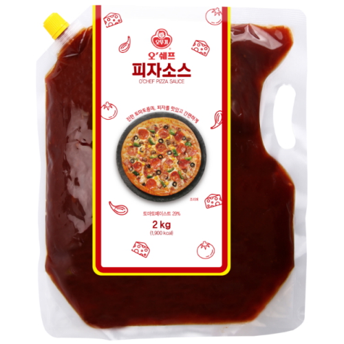 오쉐프 피자소스 2kg (4개)_이미지