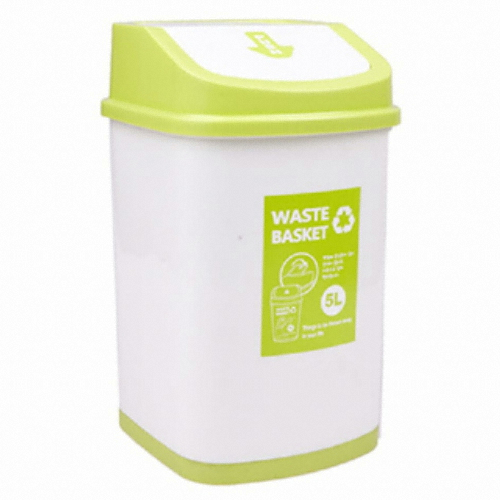 한진화학 ㅤ푸시 정사각 휴지통 소 5L_이미지