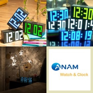 HD2083  디지털 LED 탁상 알람 전자 시계  밤에 조명으로 사용해 보세요