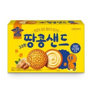 크라운제과 국희 땅콩샌드 279g (6개)