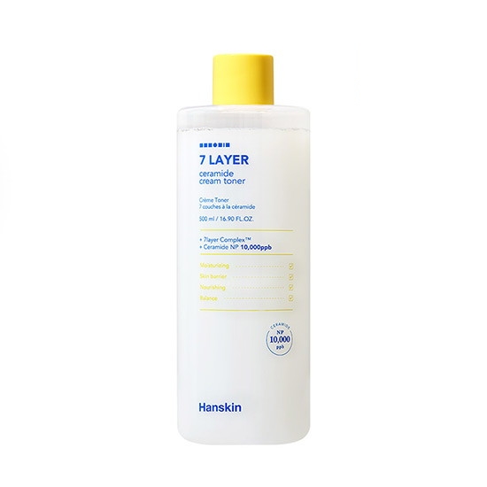 셀트리온스킨큐어 한스킨 세븐레이어 세라마이드 크림 토너 500ml (1개)