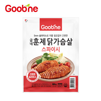 플러스원 굽네 스파이시 훈제 닭가슴살 100g (10개)_이미지