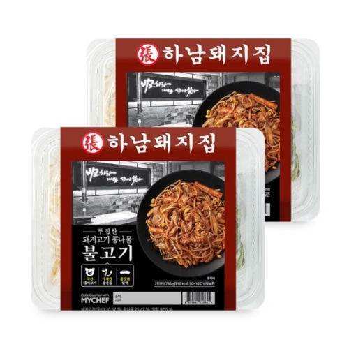 하남돼지집 푸짐한 돼지고기 콩나물 불고기 밀키트 785g (2개)_이미지