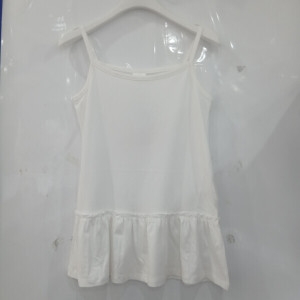  에꼴리에 모다부평밑단 프릴 레이어드 끈나시/26OP451WT_BP