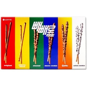 빼빼로 6종 버라이어티팩 15개입 종합 세트 644g